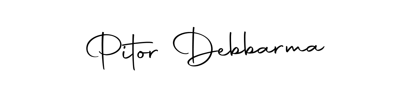 How to make Pitor Debbarma signature? Autography-DOLnW is a professional autograph style. Create handwritten signature for Pitor Debbarma name. Pitor Debbarma signature style 10 images and pictures png