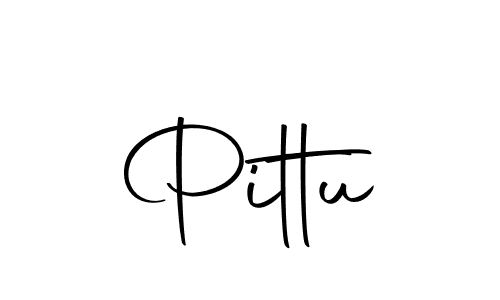 Design your own signature with our free online signature maker. With this signature software, you can create a handwritten (Autography-DOLnW) signature for name Pittu. Pittu signature style 10 images and pictures png