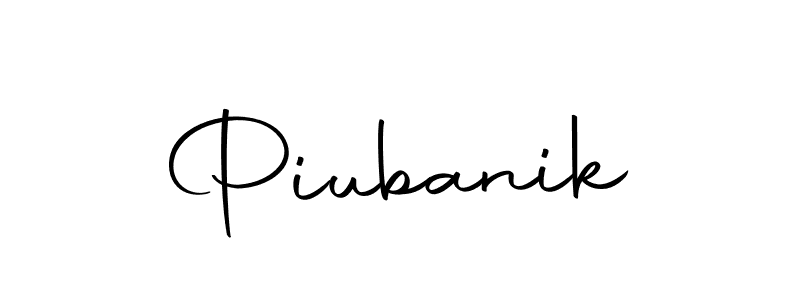 Design your own signature with our free online signature maker. With this signature software, you can create a handwritten (Autography-DOLnW) signature for name Piubanik. Piubanik signature style 10 images and pictures png