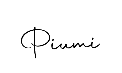Make a beautiful signature design for name Piumi. With this signature (Autography-DOLnW) style, you can create a handwritten signature for free. Piumi signature style 10 images and pictures png