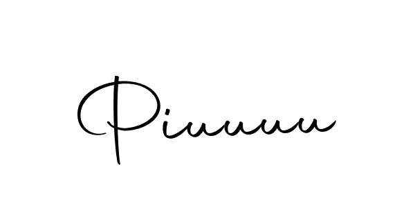 How to make Piuuuu signature? Autography-DOLnW is a professional autograph style. Create handwritten signature for Piuuuu name. Piuuuu signature style 10 images and pictures png