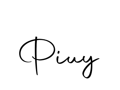The best way (Autography-DOLnW) to make a short signature is to pick only two or three words in your name. The name Piuy include a total of six letters. For converting this name. Piuy signature style 10 images and pictures png