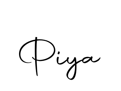 Design your own signature with our free online signature maker. With this signature software, you can create a handwritten (Autography-DOLnW) signature for name Piya. Piya signature style 10 images and pictures png