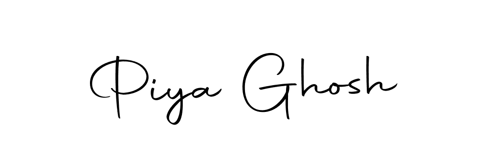 Design your own signature with our free online signature maker. With this signature software, you can create a handwritten (Autography-DOLnW) signature for name Piya Ghosh. Piya Ghosh signature style 10 images and pictures png