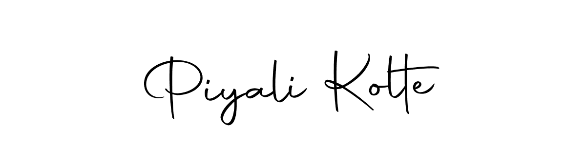 The best way (Autography-DOLnW) to make a short signature is to pick only two or three words in your name. The name Piyali Kolte include a total of six letters. For converting this name. Piyali Kolte signature style 10 images and pictures png