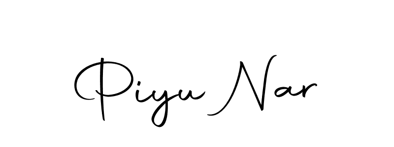 How to make Piyu Nar signature? Autography-DOLnW is a professional autograph style. Create handwritten signature for Piyu Nar name. Piyu Nar signature style 10 images and pictures png