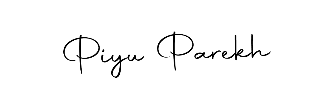 Create a beautiful signature design for name Piyu Parekh. With this signature (Autography-DOLnW) fonts, you can make a handwritten signature for free. Piyu Parekh signature style 10 images and pictures png