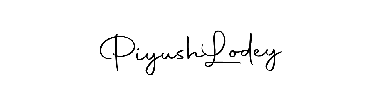 How to make Piyush  Lodey name signature. Use Autography-DOLnW style for creating short signs online. This is the latest handwritten sign. Piyush  Lodey signature style 10 images and pictures png