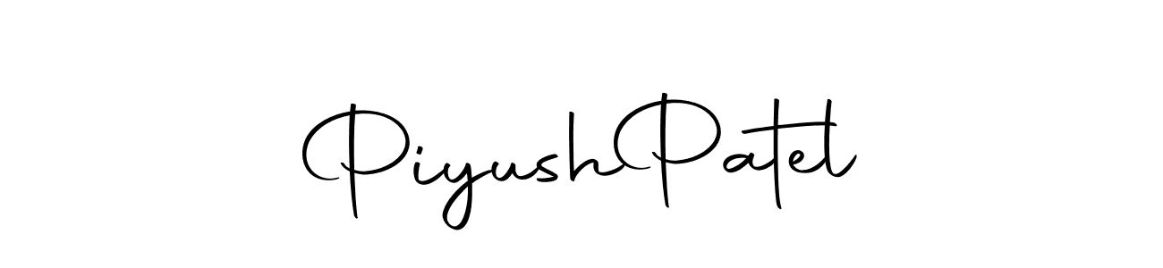 Create a beautiful signature design for name Piyush  Patel. With this signature (Autography-DOLnW) fonts, you can make a handwritten signature for free. Piyush  Patel signature style 10 images and pictures png