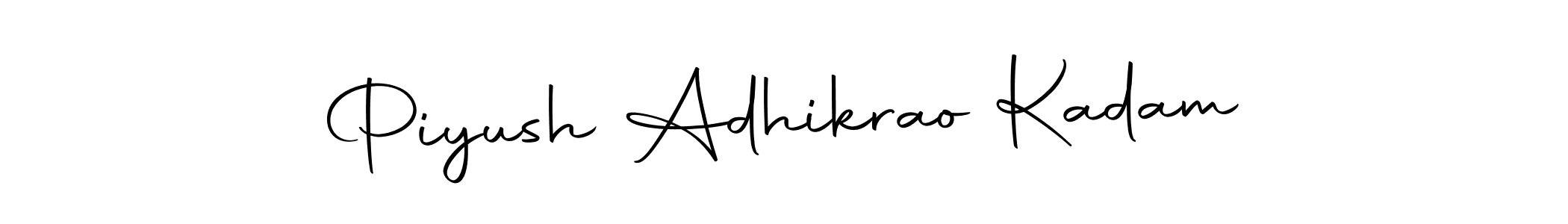 You can use this online signature creator to create a handwritten signature for the name Piyush Adhikrao Kadam. This is the best online autograph maker. Piyush Adhikrao Kadam signature style 10 images and pictures png