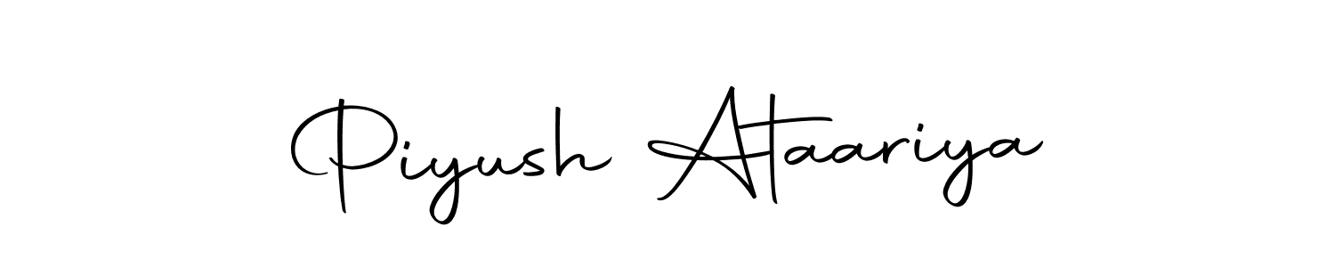 Design your own signature with our free online signature maker. With this signature software, you can create a handwritten (Autography-DOLnW) signature for name Piyush Ataariya. Piyush Ataariya signature style 10 images and pictures png