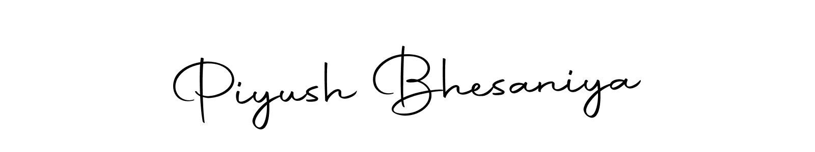 The best way (Autography-DOLnW) to make a short signature is to pick only two or three words in your name. The name Piyush Bhesaniya include a total of six letters. For converting this name. Piyush Bhesaniya signature style 10 images and pictures png