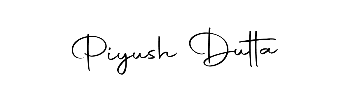 Design your own signature with our free online signature maker. With this signature software, you can create a handwritten (Autography-DOLnW) signature for name Piyush Dutta. Piyush Dutta signature style 10 images and pictures png