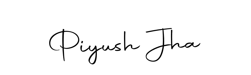 Create a beautiful signature design for name Piyush Jha. With this signature (Autography-DOLnW) fonts, you can make a handwritten signature for free. Piyush Jha signature style 10 images and pictures png