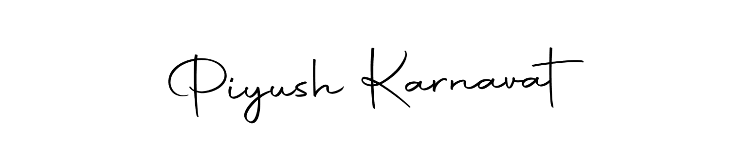 The best way (Autography-DOLnW) to make a short signature is to pick only two or three words in your name. The name Piyush Karnavat include a total of six letters. For converting this name. Piyush Karnavat signature style 10 images and pictures png