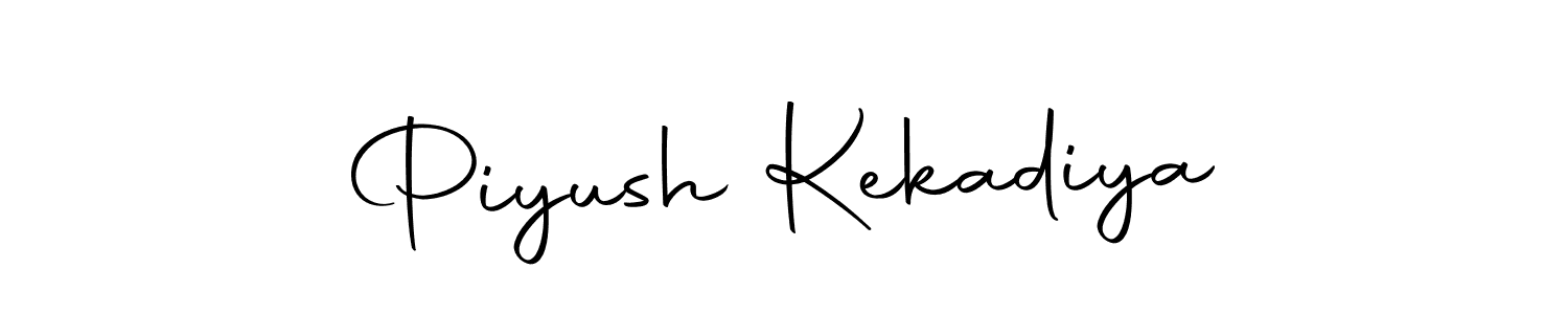 Make a short Piyush Kekadiya signature style. Manage your documents anywhere anytime using Autography-DOLnW. Create and add eSignatures, submit forms, share and send files easily. Piyush Kekadiya signature style 10 images and pictures png