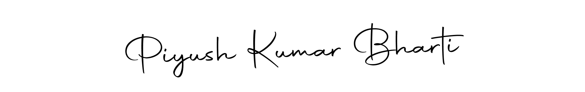 Make a short Piyush Kumar Bharti signature style. Manage your documents anywhere anytime using Autography-DOLnW. Create and add eSignatures, submit forms, share and send files easily. Piyush Kumar Bharti signature style 10 images and pictures png