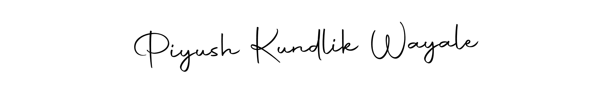 It looks lik you need a new signature style for name Piyush Kundlik Wayale. Design unique handwritten (Autography-DOLnW) signature with our free signature maker in just a few clicks. Piyush Kundlik Wayale signature style 10 images and pictures png