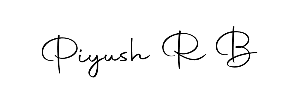 Autography-DOLnW is a professional signature style that is perfect for those who want to add a touch of class to their signature. It is also a great choice for those who want to make their signature more unique. Get Piyush R B name to fancy signature for free. Piyush R B signature style 10 images and pictures png
