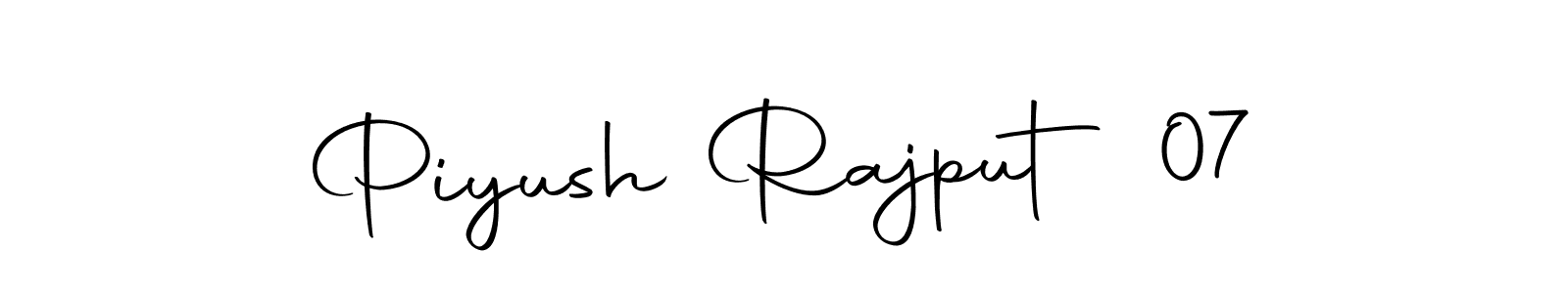 Use a signature maker to create a handwritten signature online. With this signature software, you can design (Autography-DOLnW) your own signature for name Piyush Rajput 07. Piyush Rajput 07 signature style 10 images and pictures png
