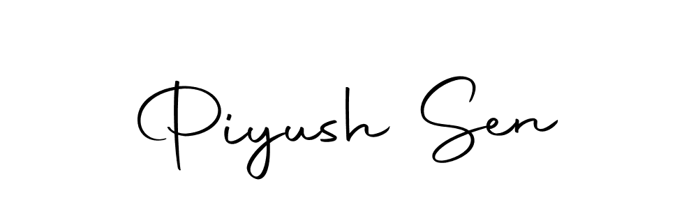 Create a beautiful signature design for name Piyush Sen. With this signature (Autography-DOLnW) fonts, you can make a handwritten signature for free. Piyush Sen signature style 10 images and pictures png