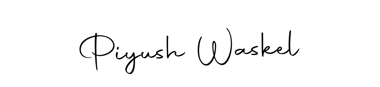 Also we have Piyush Waskel name is the best signature style. Create professional handwritten signature collection using Autography-DOLnW autograph style. Piyush Waskel signature style 10 images and pictures png