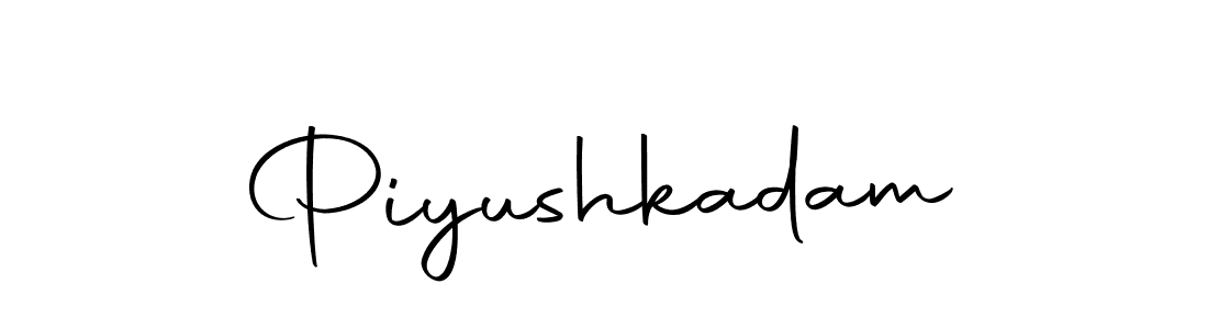 Use a signature maker to create a handwritten signature online. With this signature software, you can design (Autography-DOLnW) your own signature for name Piyushkadam. Piyushkadam signature style 10 images and pictures png