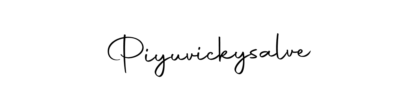 Make a beautiful signature design for name Piyuvickysalve. With this signature (Autography-DOLnW) style, you can create a handwritten signature for free. Piyuvickysalve signature style 10 images and pictures png