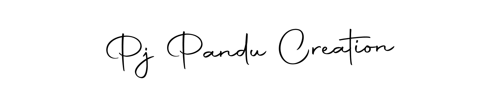 How to make Pj Pandu Creation signature? Autography-DOLnW is a professional autograph style. Create handwritten signature for Pj Pandu Creation name. Pj Pandu Creation signature style 10 images and pictures png