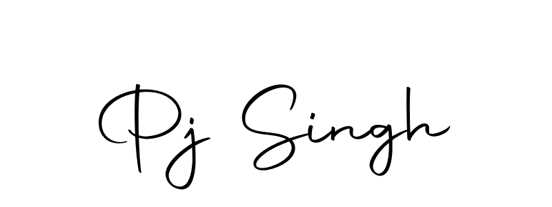 Create a beautiful signature design for name Pj Singh. With this signature (Autography-DOLnW) fonts, you can make a handwritten signature for free. Pj Singh signature style 10 images and pictures png