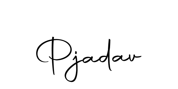 Create a beautiful signature design for name Pjadav. With this signature (Autography-DOLnW) fonts, you can make a handwritten signature for free. Pjadav signature style 10 images and pictures png