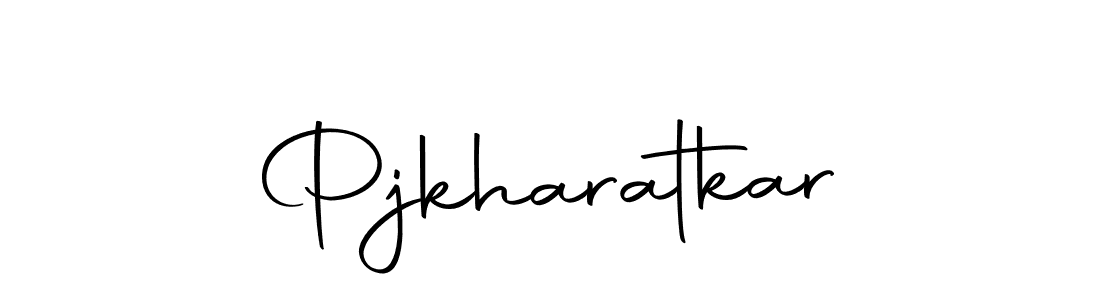 Create a beautiful signature design for name Pjkharatkar. With this signature (Autography-DOLnW) fonts, you can make a handwritten signature for free. Pjkharatkar signature style 10 images and pictures png