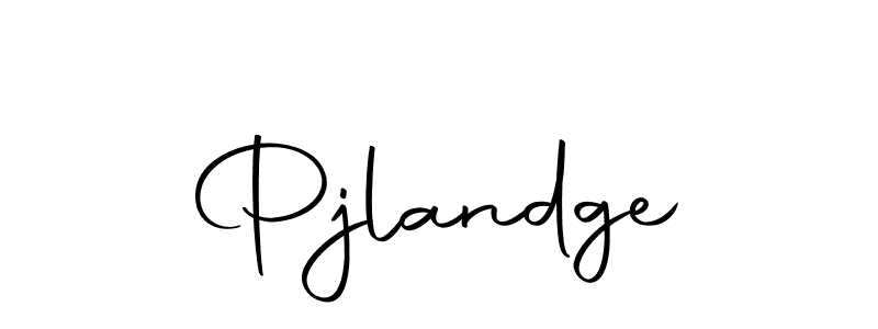 How to make Pjlandge name signature. Use Autography-DOLnW style for creating short signs online. This is the latest handwritten sign. Pjlandge signature style 10 images and pictures png