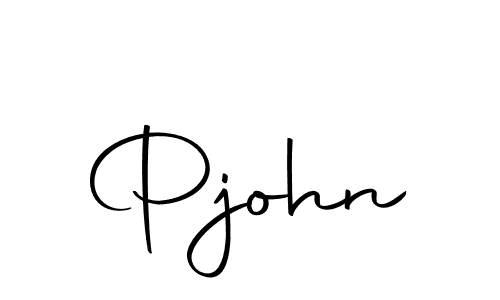 Make a beautiful signature design for name Pjohn. Use this online signature maker to create a handwritten signature for free. Pjohn signature style 10 images and pictures png