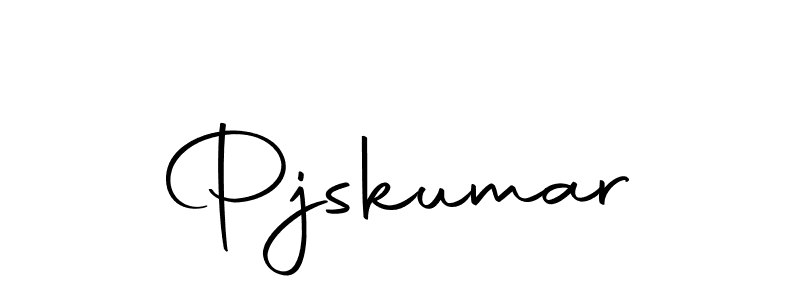 You should practise on your own different ways (Autography-DOLnW) to write your name (Pjskumar) in signature. don't let someone else do it for you. Pjskumar signature style 10 images and pictures png