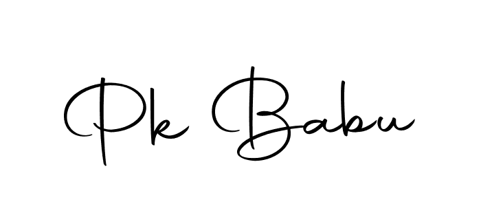 Also we have Pk Babu name is the best signature style. Create professional handwritten signature collection using Autography-DOLnW autograph style. Pk Babu signature style 10 images and pictures png