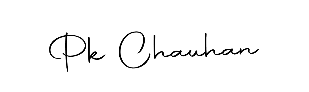 How to make Pk Chauhan name signature. Use Autography-DOLnW style for creating short signs online. This is the latest handwritten sign. Pk Chauhan signature style 10 images and pictures png