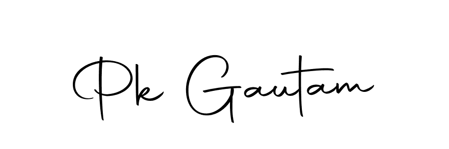 Create a beautiful signature design for name Pk Gautam. With this signature (Autography-DOLnW) fonts, you can make a handwritten signature for free. Pk Gautam signature style 10 images and pictures png