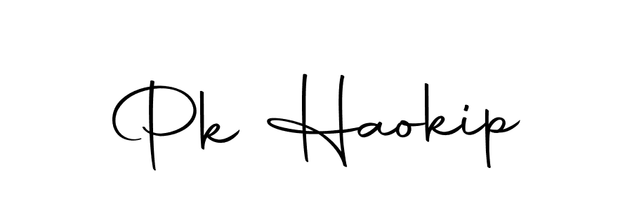 How to make Pk Haokip name signature. Use Autography-DOLnW style for creating short signs online. This is the latest handwritten sign. Pk Haokip signature style 10 images and pictures png