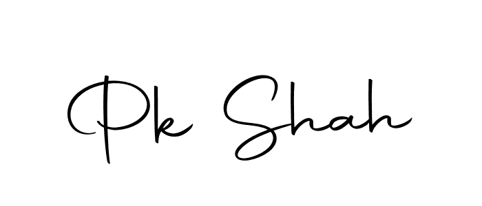 Design your own signature with our free online signature maker. With this signature software, you can create a handwritten (Autography-DOLnW) signature for name Pk Shah. Pk Shah signature style 10 images and pictures png