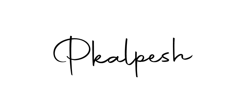 Create a beautiful signature design for name Pkalpesh. With this signature (Autography-DOLnW) fonts, you can make a handwritten signature for free. Pkalpesh signature style 10 images and pictures png