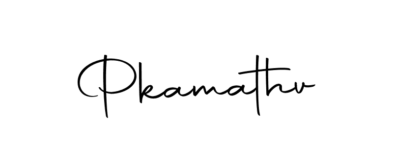 Create a beautiful signature design for name Pkamathv. With this signature (Autography-DOLnW) fonts, you can make a handwritten signature for free. Pkamathv signature style 10 images and pictures png