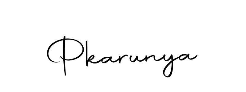 Make a beautiful signature design for name Pkarunya. Use this online signature maker to create a handwritten signature for free. Pkarunya signature style 10 images and pictures png