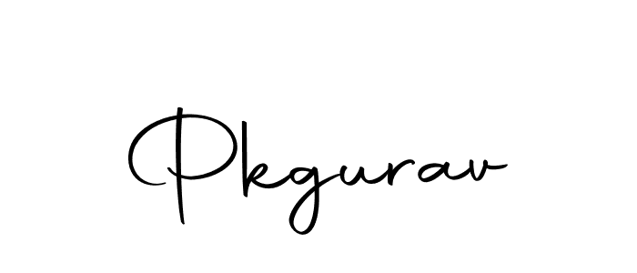 How to make Pkgurav name signature. Use Autography-DOLnW style for creating short signs online. This is the latest handwritten sign. Pkgurav signature style 10 images and pictures png