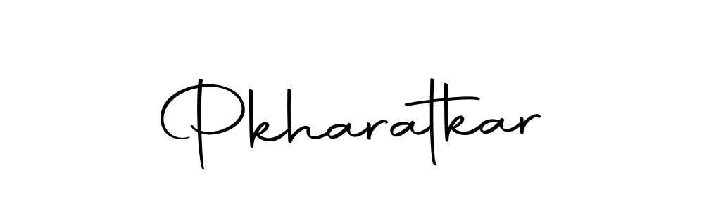 Pkharatkar stylish signature style. Best Handwritten Sign (Autography-DOLnW) for my name. Handwritten Signature Collection Ideas for my name Pkharatkar. Pkharatkar signature style 10 images and pictures png