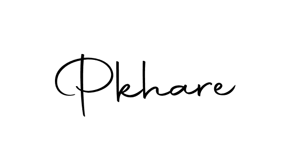 Create a beautiful signature design for name Pkhare. With this signature (Autography-DOLnW) fonts, you can make a handwritten signature for free. Pkhare signature style 10 images and pictures png