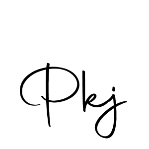 Design your own signature with our free online signature maker. With this signature software, you can create a handwritten (Autography-DOLnW) signature for name Pkj. Pkj signature style 10 images and pictures png