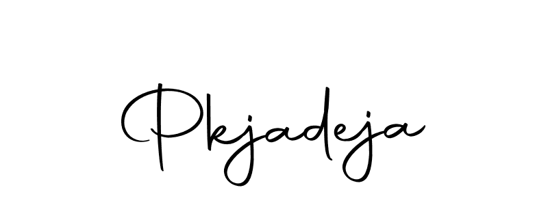 How to make Pkjadeja signature? Autography-DOLnW is a professional autograph style. Create handwritten signature for Pkjadeja name. Pkjadeja signature style 10 images and pictures png