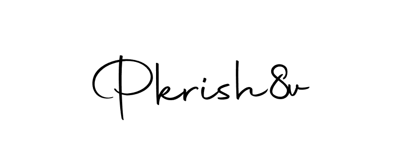 Design your own signature with our free online signature maker. With this signature software, you can create a handwritten (Autography-DOLnW) signature for name Pkrish8v. Pkrish8v signature style 10 images and pictures png