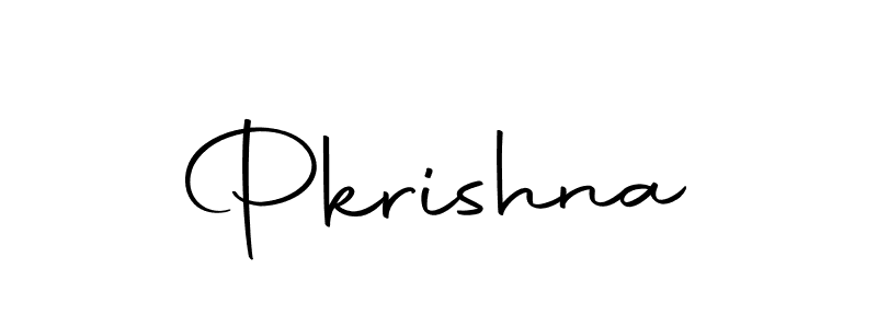 Design your own signature with our free online signature maker. With this signature software, you can create a handwritten (Autography-DOLnW) signature for name Pkrishna. Pkrishna signature style 10 images and pictures png